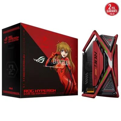 ASUS GR701 ROG HYPERION EVA EDITION FANLI ALÜMİNYUM - ÇELİK ALAŞIMLI TEMPERLİ CAM USB 3.2 EATX/ATX/MINI-ATX/MICRO-ATX OYUNCU KASASI