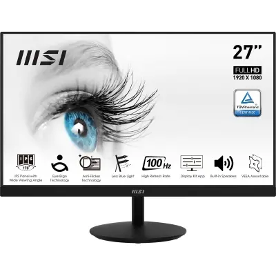 MSI 27 PRO MP271A 1920x1080 (FHD) 16:9 FLAT IPS 100HZ 1MS ADAPTIVE-SYNC MONITOR