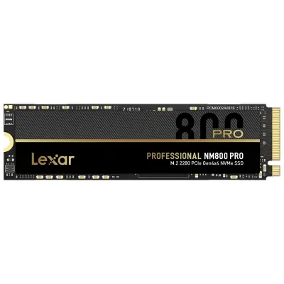 LEXAR SSD NM800P 512GB PRO HIGH SPEED PCIe GEN4X4 WITH 4 LANES M.2 NVMe UP TO 7450 MB/S READ AND 3500 MB/S WRITE LNM800P512G-RNNNG