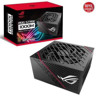 ASUS ROG-STRIX-1000G 80+ GOLD 1000W MODÜLER GÜÇ KAYNAĞI JAPON KAPASİTÖRLER 16 PIN KABLO 10 YIL GARANTİ V2