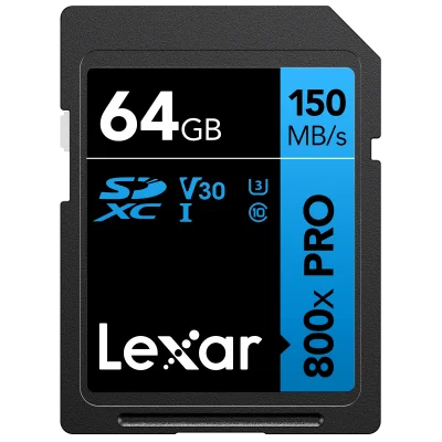 LEXAR 64GB LSD0800P064G-BNNNG SDXC 150MB/S READ C10 V30 U3