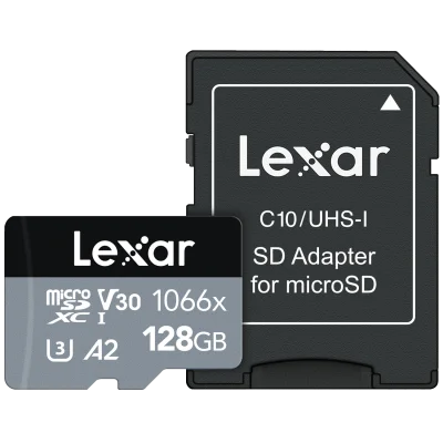 LEXAR 128GB LMS1066128G-BNANG 1066X MICRO SDXC 160MB/S READ 120MB/S WRITE C10 A2 V30 U3