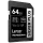 LEXAR LSDSIPL064G-BNNNG SD PROFESSIONAL SILVER PLUS SDXC UHS-I CARDS UP TO 205MB/S READ 100MB/S WRITE C10 V30 U3