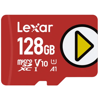 LEXAR 128GB LMSPLAY128G-BNNNG MICROSD PLAY MICROSDXC UHS-I CARDS UP TO 150MB/S READ C10 A1 V10 U1