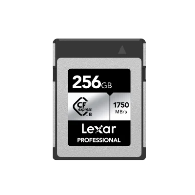 LEXAR 256GB LCXEXSL256G-RNENG CF-EXP PROFESSIONAL CFEXPRESS TYPE B CARD SILVER SERIE UP TO 1750MB/S READ 1300MB/S WRITE