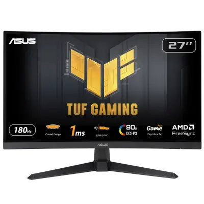 ASUS TUF GAMING VG27VQ3B 27 VA FREESYNC 1920x1080 1MS 180HZ DP HDMI MM VESA 3YIL ELMB SYNC Monitör