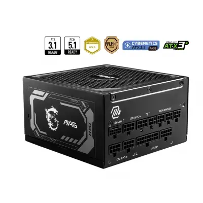 MSI MAG A1000GL PCIE5 1000W 80+ GOLD POWER SUPPLY