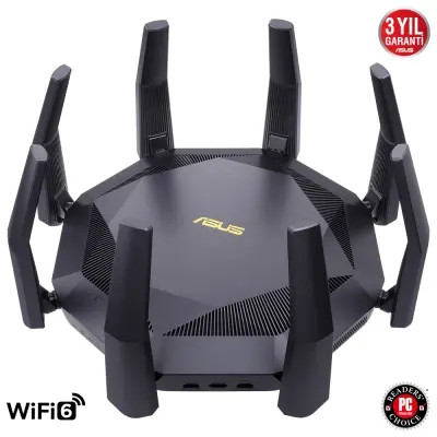 ASUS RT-AX89X GAMING EXTENDABLE ROUTER AX11000 WIFI6 DUAL-BAND AIPROTECTION PRO AIMESH