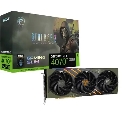 MSI VGA GEFORCE RTX 4070 TI SUPER 16G GAMING SLIM STALKER 2 EDITION RTX4070TIS 16GB GDDR6X 256B DX12 PCIE 4.0 X16 (3XDP 1XHDMI)