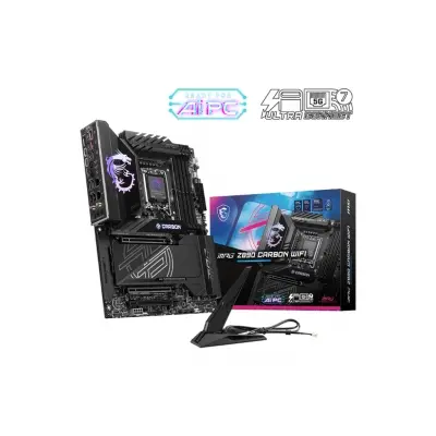 MSI MB MPG Z890 CARBON WIFI SOKET 1851 DDR5 9200MHZ(OC) USB 20Gbps 5xM.2 2xTB4 HDMI DISPLAY 1x5G 1x 2,5 LAN WIFI 7 ATX