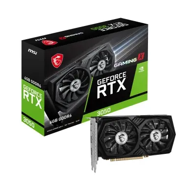 MSI VGA GEFORCE RTX 3050 GAMING X 6G RTX3050 6GB GDDR6 96B DX12 PCIE 4.0 X8 (1XDP 2XHDMI)