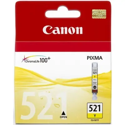 Canon CLI-521Y Yellow Sarı Mürekkep Kartuş MP260-540-550-560-620-630 MX860-870