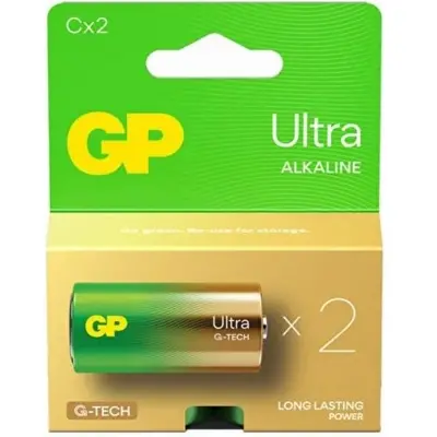 GP G-Tech LR14 Orta Boy Ultra Alkalin Pil 2'li Paket GP14AU-U2 C Boy