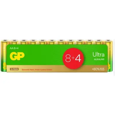 GP G-Tech LR6 AA Boy Ultra Alkalin Kalem Pil 12'li Paket GP15AU-VS12