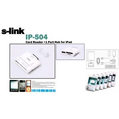 S-link IP-504 Ipad 5in1 Kart Okuyucu