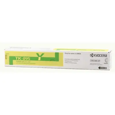 Kyocera TK-895Y Yellow Sarı Orjinal Fotokopi Toneri FS-C8020-8025-8520-8525 6.000 Sayfa