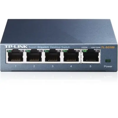 Tp-Link TL-SG105 5 Port 10-100-1000 Mbps Switch Çelik Kasa