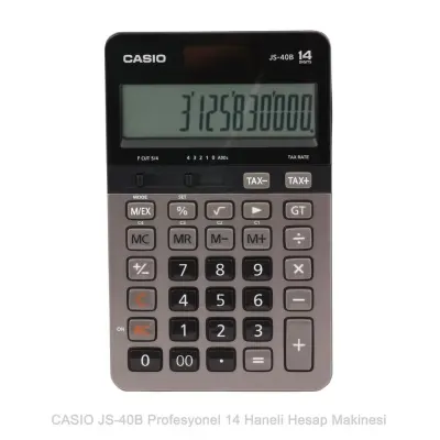 Casio JS-40B Profesyonel 14 Hane Masa Üstü Hesap Makinesi