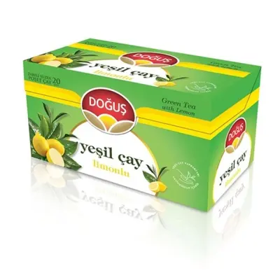 Doğuş Yeşil Çay Limonlu Poşet Çay 20x1.75 GR