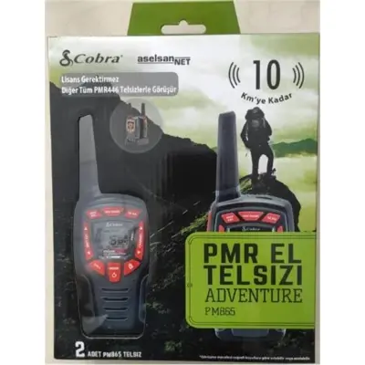 Aselsan PM-865 Pmr El Telsizi 2li Paket 8 Kanal+121 Alt Kanal  8 Km