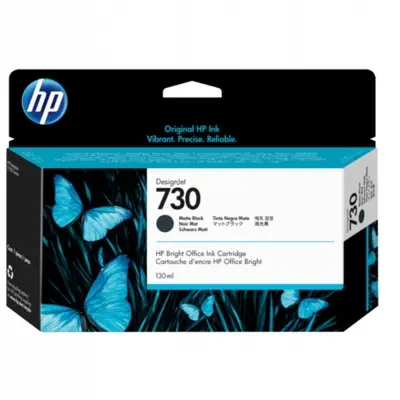 HP 730 Matte Black Mat Siyah 130 Ml Plotter Kartuşu P2V65A