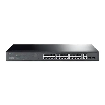 Tp-Link TL-SG1428PE 24 Port 10-100-1000 Poe+ Switch 2 Port SFP Çelik Kasa Rack Mount