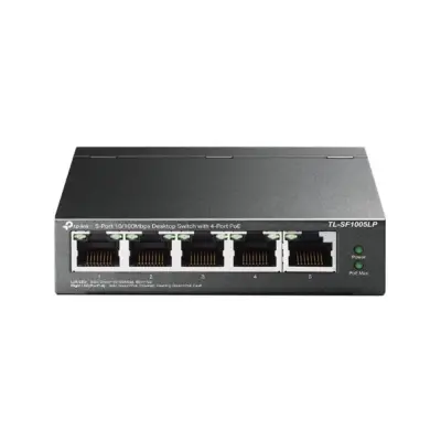 Tp-Link TL-SF1005LP 5 Port 4 Port Poe+ 10-100 Mbps 1 Port Uplink Switch Çelik Kasa 