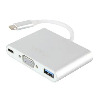 Vcom CU426M Type-C-M To Vga-F Usb 3.0-F Type-C-F Çevirici