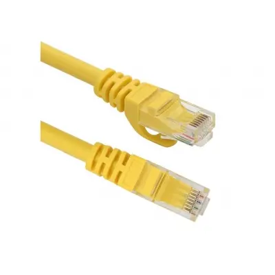 Vcom NP611B-Y-5.0 Cat6 5.0MT Sarı Utp Patch Kablo